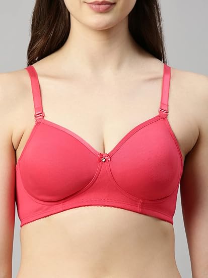 Enamor Long-Lasting Women's Everyday T-Shirt Bra – Detachable Multiway Straps, Non-Padded, Wirefree, High Coverage A025